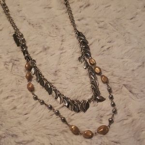 Two tier Silver Necklace
